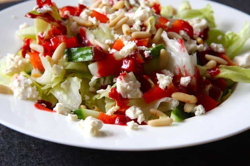 Low-Carb-Rezept für ein Himbeer-Dressing