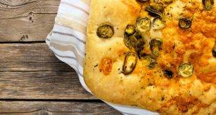 Frisch gebackenes Low-Carb-Focaccia