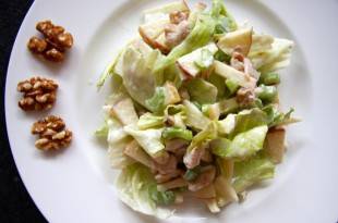 Ein leichtes Rezept für einen kohlenhydratarmen Waldorfsalat