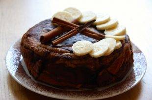 Kohlenhydatarm, zuckerfreier Bananen-Schokokuchen