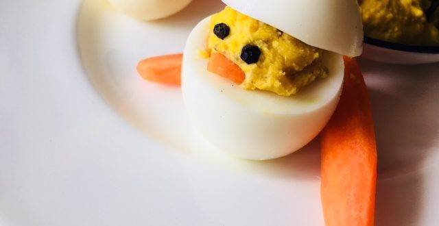 Rezept für gefüllte Eier (Osterküken) ♥ Low Carb Ernährung